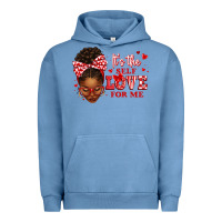 Pigment Pebble Blue sorority colors red and white it's the self love f Urban Hoodie - texasbilliewilder