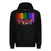Black barcode pride Premium Hoodie - texasbilliewilder