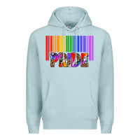 Blue Mist barcode pride Premium Hoodie - texasbilliewilder