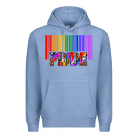 Colony Blue barcode pride Premium Hoodie - texasbilliewilder