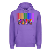 Purple barcode pride Premium Hoodie - texasbilliewilder