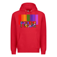 Red barcode pride Premium Hoodie - texasbilliewilder