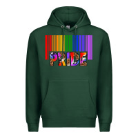 Sports Green barcode pride Premium Hoodie - texasbilliewilder