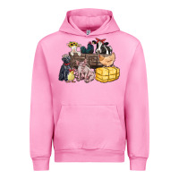 Fuchsia Pink farm animals wagon Urban Hoodie - Zillion Design Studio