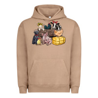 Pigment Burro farm animals wagon Urban Hoodie - Zillion Design Studio
