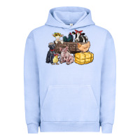 Pigment Grape Ice farm animals wagon Urban Hoodie - Zillion Design Studio