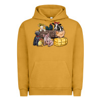Pigment Peanut Butter farm animals wagon Urban Hoodie - Zillion Design Studio