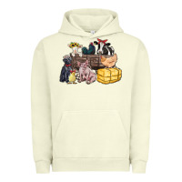 Pigment Pistachio farm animals wagon Urban Hoodie - Zillion Design Studio