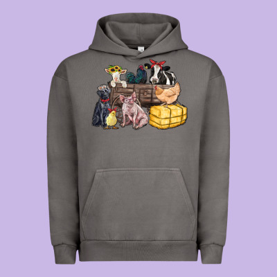 Urban Hoodie farm animals wagon