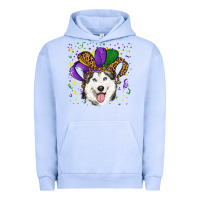 Pigment Grape Ice Mardi gras hat husky Urban Hoodie - RanaPortraitStore