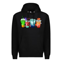 Black tea junkie coffee cups Premium Hoodie - Zillion Design Studio
