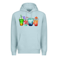 Blue Mist tea junkie coffee cups Premium Hoodie - Zillion Design Studio