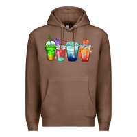 Chestnut tea junkie coffee cups Premium Hoodie - Zillion Design Studio