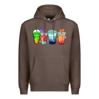 Coffee tea junkie coffee cups Premium Hoodie - Zillion Design Studio