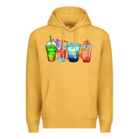 Mustard tea junkie coffee cups Premium Hoodie - Zillion Design Studio