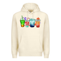 Sandshell tea junkie coffee cups Premium Hoodie - Zillion Design Studio