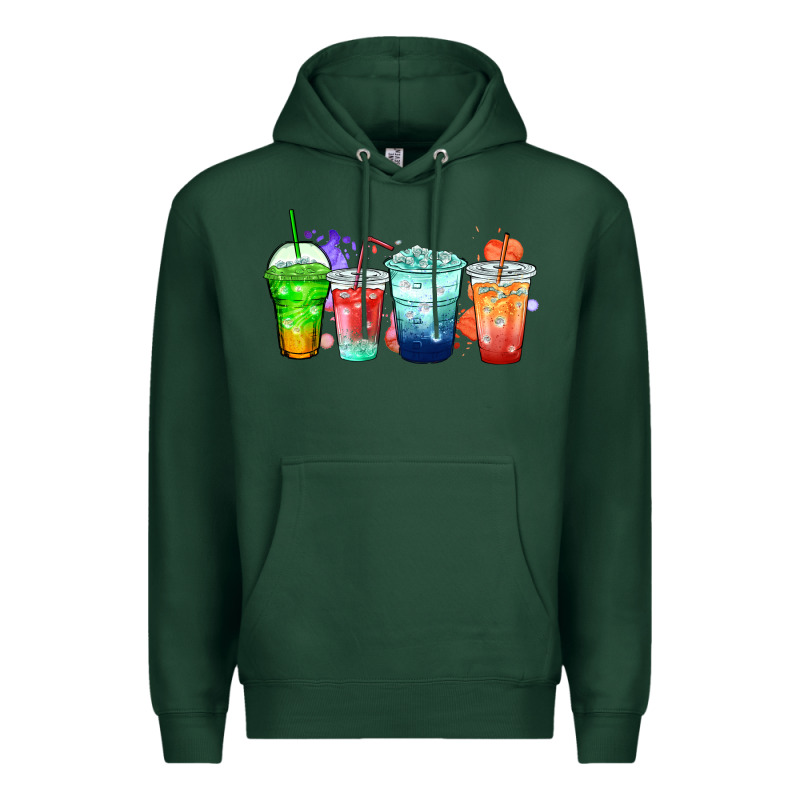 Tea Junkie Coffee Cups Premium Hoodie by Zillion Design Studio | Teevron