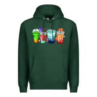 Sports Green tea junkie coffee cups Premium Hoodie - Zillion Design Studio