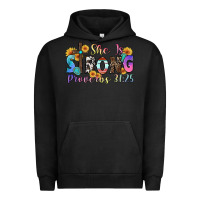 Pigment Black she is strong proverbs 31 25 Urban Hoodie - Zillion Design Studio