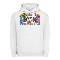 Pigment Lunar Rock she is strong proverbs 31 25 Urban Hoodie - Zillion Design Studio