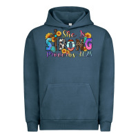 Pigment Midnight Navy she is strong proverbs 31 25 Urban Hoodie - Zillion Design Studio