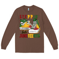 Chestnut steppin' into juneteenth Long Sleeve Tee - BarkalooDesign