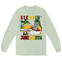 Matcha steppin' into juneteenth Long Sleeve Tee - BarkalooDesign