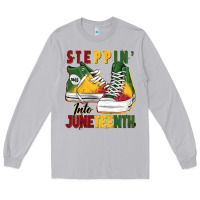 Moon Dust steppin' into juneteenth Long Sleeve Tee - BarkalooDesign