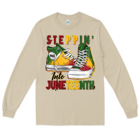 Mushroom steppin' into juneteenth Long Sleeve Tee - BarkalooDesign