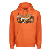 Carrot leopard coffee cups Premium Hoodie - Zillion Design Studio