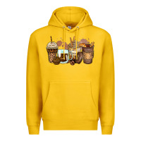 Lemon leopard coffee cups Premium Hoodie - Zillion Design Studio