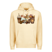 Pina Colada leopard coffee cups Premium Hoodie - Zillion Design Studio