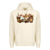 Tofu leopard coffee cups Premium Hoodie - Zillion Design Studio