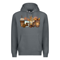 Rock leopard coffee cups Premium Hoodie - Zillion Design Studio