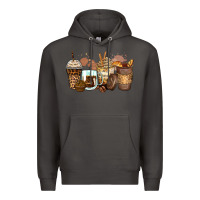 Smoke leopard coffee cups Premium Hoodie - Zillion Design Studio