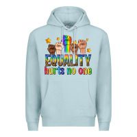 Blue Mist equality hurts no one with fists Premium Hoodie - texasbilliewilder