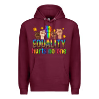 Burgundy equality hurts no one with fists Premium Hoodie - texasbilliewilder