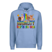 Colony Blue equality hurts no one with fists Premium Hoodie - texasbilliewilder