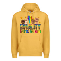 Mustard equality hurts no one with fists Premium Hoodie - texasbilliewilder