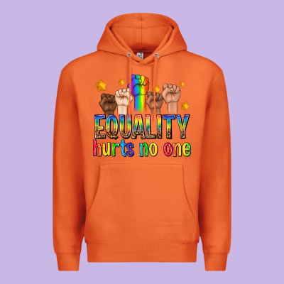 Equality Hurts No One With Fists Premium Hoodie Designed By Texasbilliewilder