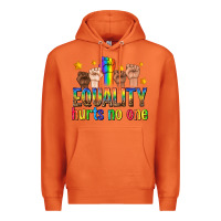 Carrot equality hurts no one with fists Premium Hoodie - texasbilliewilder