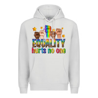 Dove Grey equality hurts no one with fists Premium Hoodie - texasbilliewilder