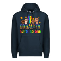 Navy equality hurts no one with fists Premium Hoodie - texasbilliewilder