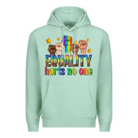 Seafoam equality hurts no one with fists Premium Hoodie - texasbilliewilder