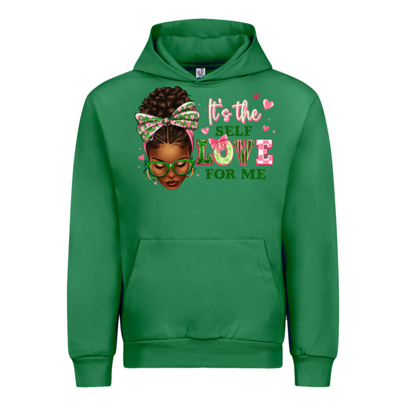 Sorority Colors It's The Self Love For Me Afro Wom Urban Hoodie by texasbilliewilder | Teevron