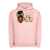 Pigment Salmon sorority colors it's the self love for me afro wom Urban Hoodie - texasbilliewilder