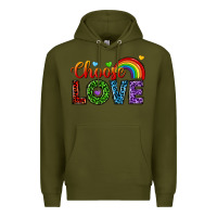 Army Green choose love Premium Hoodie - texasbilliewilder