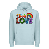 Blue Mist choose love Premium Hoodie - texasbilliewilder