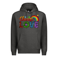 Charcoal Heather choose love Premium Hoodie - texasbilliewilder