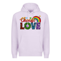 Lilac choose love Premium Hoodie - texasbilliewilder